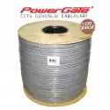 Powergate Pro 500mt, 2+1 (2x0,50+0,33) %100bakır, Cctv Güvenlik Kablosu