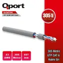 Qport Q-cat6 305m Cat6 Gri 23awg Kablo