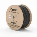 QPORT Q-CATFULL 23AWG 500 METRE CAT6 OUTDOOR SİYAH