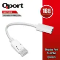 Qport  Q-dp-hdb  Dp(e)=>hdmı(d) 4k Çevirici