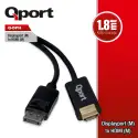 Qport Q-dph Dısplay Port To Hdmı Cevırıcı 1.8m Kablo