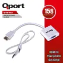 Qport Q-hd-vgj  Hdmı To Vga Cevırıcı+ Ses Jack