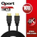 Qport Q-hdmı102  10m Hdmı Altın Uçlu 2.0v 4k Kablo