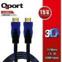 Qport Q-hdmı152  15m Hdmı Altın Uçlu 2.0v 4k Kablo