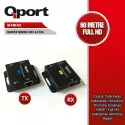 Qport Q-hex2 Hdmı Extender Cat6 60m 2 Li Paket (adaptör Dahil)