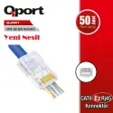 Qport Q-j600y Cat6 Ez-rj45 50lik Yeni Nesil