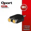 Qport Q-str4 3.5xrca Erkek 2xrca Dişi