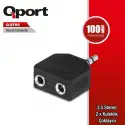 Qport  Q-str5 3,5mm 2li Kulaklık Çoklayıcı