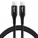 QPORT Q-TYPE-C1 1.5M TYPE-C 100W SUPER HIZLI PD SARJ VE DATA KABLOSU