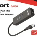 Qport Q-u3g Usb 3.0 Çoklayıcı/gıgabıt Adaptör