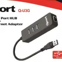 Qport Q-u3g Usb 3.0 Çoklayıcı/gıgabıt Adaptör