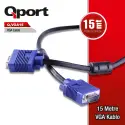 Qport Q-vga15 15 Pin Vga Kablo 15 Mt