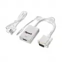 Qport Q-vh Vga To Hdmı Çevirici + Ses Kablosu