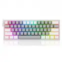 Redragon K617 Fızz Rgb Red Swıtch Mekanik Oyuncu Klavyesi Gri/beyaz