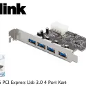 S-link Sl-3ex6 4 Port Usb3.0 Pcı Express Kart