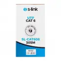 S-lınk Sl-cat608 305mt 6mm 24awg Cat6 Kablo Gri