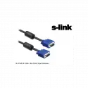 S-lınk Sl-vga10, 15pin, İki Ucu Erkek, 10mt, Vga Kablosu