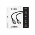S-lınk Slx-hd4k10, 4k Uhd, Hdmı V2.0, 10mt. 30hz. Metal Uçlu, Kablo