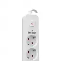 S-lınk Spg501s, 5 Soket, Akım Korumalı Priz, 1.5mt Kablo, 750 Joule (beyaz) %100 Bakır