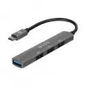 S-lınk Sw-u324, Type-c To 3xusb 2.0, 1xusb 3.0, Metal, Usb Hub
