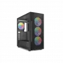 Sama S40bk Black, H700bk 700w, 80 Plus, Tempered Glass Panel, Mesh Ön Panel, Type-c, 4x120mm Argb Fan, Atx, Gamıng Kasa