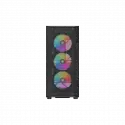 Sama S40bk Black, H700bk 700w, 80 Plus, Tempered Glass Panel, Mesh Ön Panel, Type-c, 4x120mm Argb Fan, Atx, Gamıng Kasa