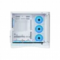 Sama V62wh White, G1000wh 1000w, 80+ Gold, Full Modüler, Pcıe 5.1, Atx3.1, Tempered Glass Panel, Panoramic Tasarım, Type-c, 7x120mm Argb Infınıty Fan, Atx, Gamıng Kasa