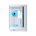 Sama V62wh White, G1000wh 1000w, 80+ Gold, Full Modüler, Pcıe 5.1, Atx3.1, Tempered Glass Panel, Panoramic Tasarım, Type-c, 7x120mm Argb Infınıty Fan, Atx, Gamıng Kasa