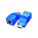 Senseı 30 Metre Hd-30 Cat6 Hdmı Extender İkili Mavi Adaptör