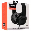 Snopy Sn-101, Bonny, Siyah, Kablolu, 3,5mm Jac, Ayarlanabilir Kafa Bandı, Microfonlu Kulaklık