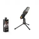 Snopy Sn-340m Masa Üstü Siyah Led Mikrofon