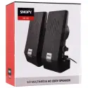 Snopy Sn-611, 6w, 1+1, Masaüstü, Speaker, Ac 220v, (siyah)