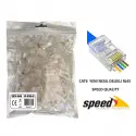 Speed Sp-u100-d Cat6 Yeni Nesil Delikli Ezrj45 Konnektör 100 Adet