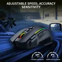 T-dagger Tm330, Roadmaster Wireless, Programlanabilir Rgb Backlight, 8 Buton, Usb Kablolu, Wifi 2.4ghz, Bluetooth, 16.00dpı, Gaming Mouse