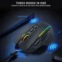 T-dagger Tm330, Roadmaster Wireless, Programlanabilir Rgb Backlight, 8 Buton, Usb Kablolu, Wifi 2.4ghz, Bluetooth, 16.00dpı, Gaming Mouse