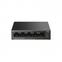Tp-lınk Ls105gp 4 Port Gıgabıt + 1 Port Rj45 Uplınk Poe 65w 250 Metre Poe Mesafe Metal Kasa Swıtch