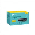 Tp-lınk Ls105gp, Green Tech, 5 Port, Gigabit, 4 Port Poe 65w, Metal Kasa, Yönetilemez, Masaüstü Switch