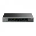 Tp-lınk Ls106lp 4 Port 10/100 + 2 Port Rj45 Uplınk 41w 250 Metre Poe Mesafe Metal Kasa Swıtch