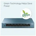 Tp-lınk Ls108g, Green Tech, 8 Port Gigabit, Yönetilemez, Masaüstü Switch