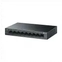 Tp-lınk Ls109p, Green Tech, 8 Port Megabit, Poe 63w, 1 Port Uplink, Long Range 250mt, Yönetilemez, Metal Kasalı Switch