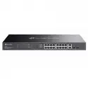 Tp-lınk Omada Es220gmp 16 Port Gıgabıt + 2xgb Rj45/2xgb Sfp 250 Metre 250w Poe Yönetilebilir Rackmount Metal Kasa Swıtch
