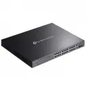 Tp-lınk Omada Es228gmp 28 Port Gıgabıt + 2xgıgabıt Sfp Yönetilebilir 384w Poe Metal Kasa Swıtch