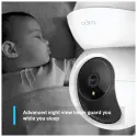 Tp-lınk Tapo C200c, Bebek/ev Güvenlik Kamerası, Wifi, 1080p, 12mt Gece Görüşü, Pan/tılt, İki Yönlü Ses