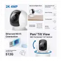 Tp-lınk Tapo C222, 4,0mpix, İç Ve Dış Mekan, Wifi-ethernet, 12mt. Gece Görüşü, 360 Dönüş, Dikey Ve Yatay Hareket, İki Yönlü Ses, Yapay Zeka Destekli Güvenlik Kamerası