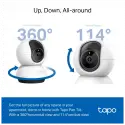 Tp-lınk Tapo Tc72 (c220), 2k Qhd 4,0mpix, İç Mekan Wifi, 9mt. Gece Görüşü, 360 Dönüş, İki Yönlü Ses Güvenlik Yapay Zeka Destekli Kamera