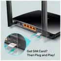 Tp-lınk Tl-mr6400, 4port, 300mbps, 2,4ghz Wifi, Masaüstü, Lte, Micro Sim Kart Takılabilir 3g-4g Destekli Router