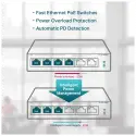 Tp-lınk Tl-sf1006p, 6 Port, Megabit, 4 Port Poe 67w, Yönetilemez, Metal Kasalı Switch