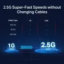 TP-LINK TL-SG105-M2 5PORT 100/1000/2500 YÖNETİLEMEZ SWITCH