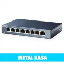 Tp-lınk Tl-sg108, 8 Port, Gigabit, Yönetilemez, Metal Kasa, Masaüstü Switch