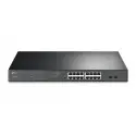 Tp-lınk Tl-sg1218mpe 16 Port Gıgabıt + 2xgıgabıt Sfp Uplınk Yönetilebilir 192w Poe Rackmount Swıtch